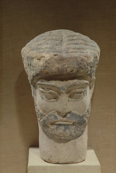 Cabeza de un hombre con barba, c.1800 a.C. de Elamite